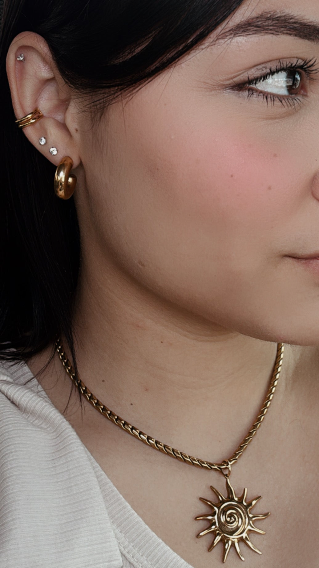 EAR CUFF ZOE - 1 PIEZA - ORO