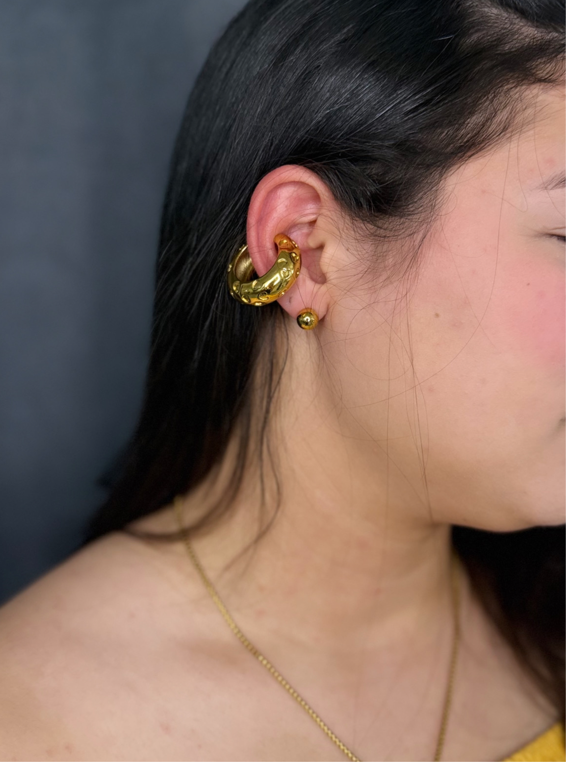 EAR CUFF LYRA - 1 PIEZA - ORO